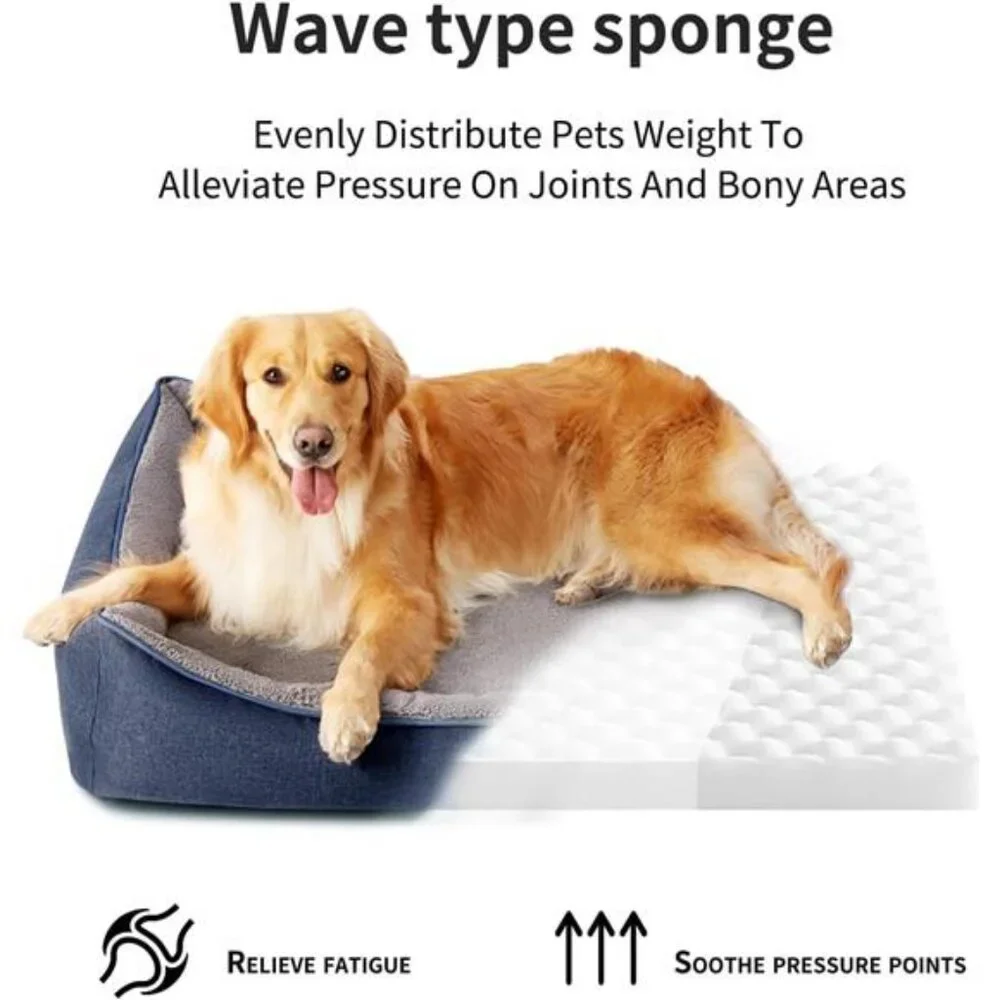 Orthopedic Dog Bed Medium Size Dog, Durable Egg Crate Foam 26.4